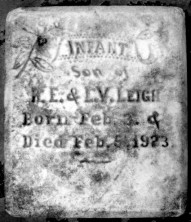 Infant Son  Leigh