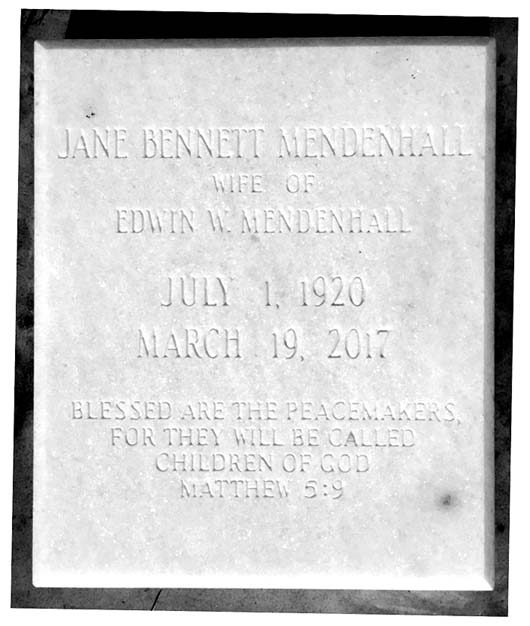 Mary Jane Mendenhall