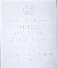Evelyn Crater Vickers