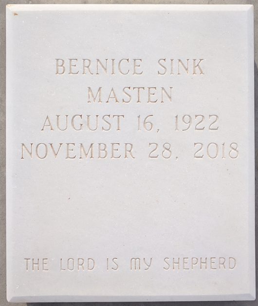 Audrey Bernice Masten