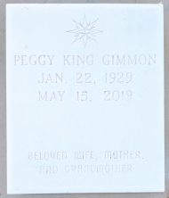 Peggy  King Gimmon 