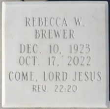 Rebecca Wilkerson Brewer