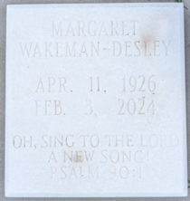 Margaret  Wakeman-Desley