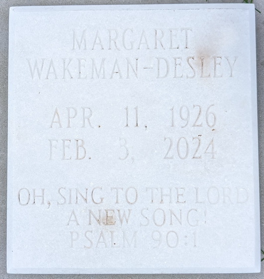 Margaret Wakeman-Desley