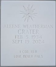 Aleene Mildred Crater