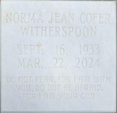 Norma Cofer Witherspoon